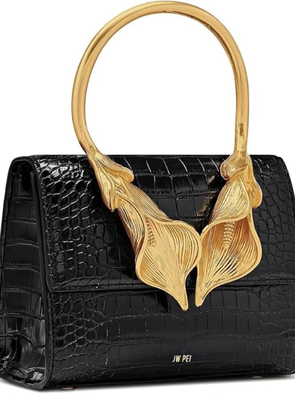JW PEI Women's Astrid Calla Lily Metal Handle Top Handle Bag - Picture 3 of 5